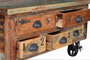 GINER Y COLOMER Table basse en bois recyclé multicolore